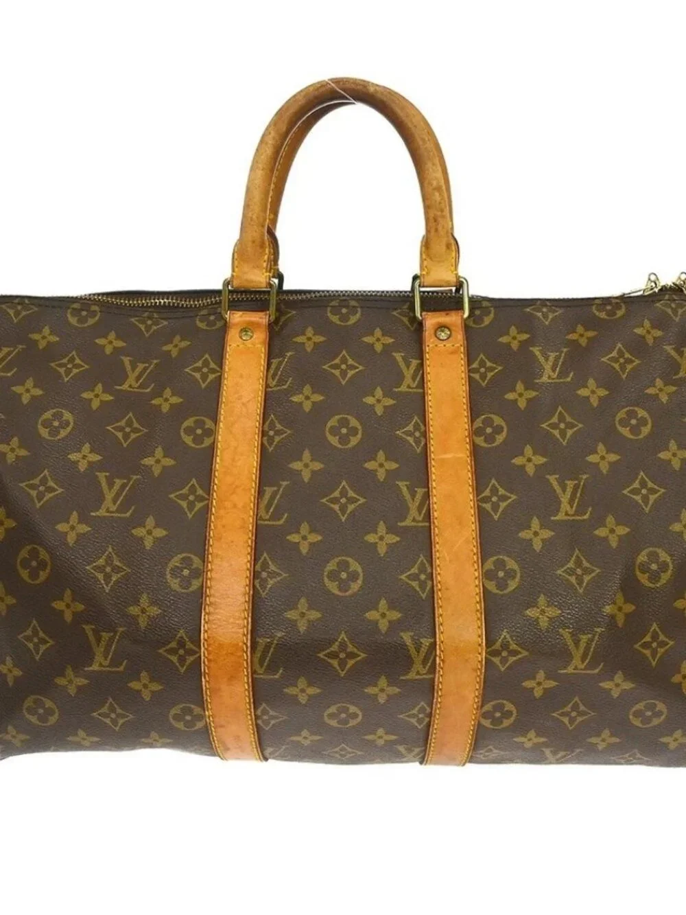 Best05 LOUIS VUITTON KEEPALL 45 DUFFLE HANDBAG MONOGRAM